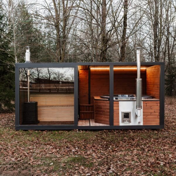 2-in-1 Modul Sauna + Vildmarksbad 5M x 2.45M, Lars