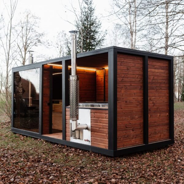2-in-1 Modul Sauna + Vildmarksbad 5M x 2.45M, Lars