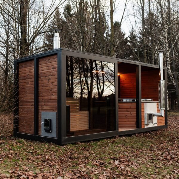2-in-1 Modul Sauna + Vildmarksbad 5M x 2.45M, Lars