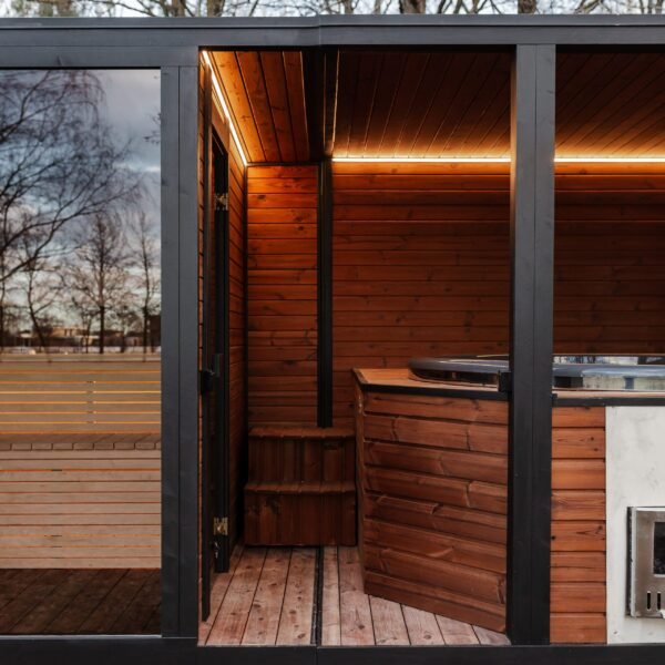 2-in-1 Modul Sauna + Vildmarksbad 5M x 2.45M, Lars