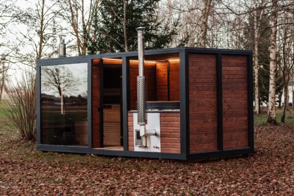 2-in-1 Modul Sauna + Vildmarksbad 5M x 2.45M, Lars