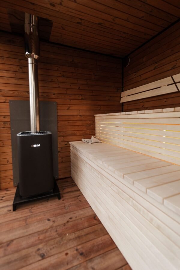 2-in-1 Udendørs Sauna + Vildmarksbad 5M x 2.45M, Kasper