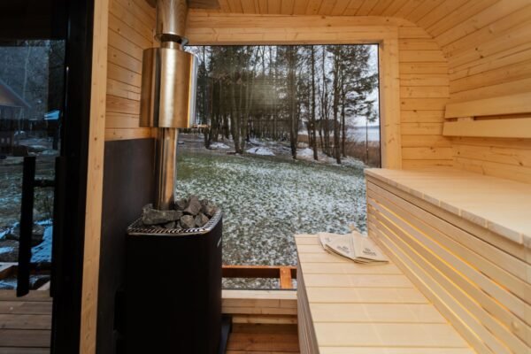 2-in-1 Udendørs Sauna + Vildmarksbad 5M x 2.45M, Kasper